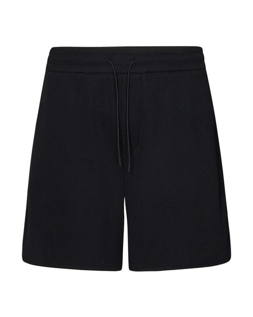 Emporio Armani Black Casual Shorts for men