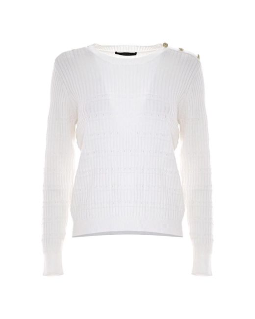 Round-Neck Knitwear Kocca en coloris White