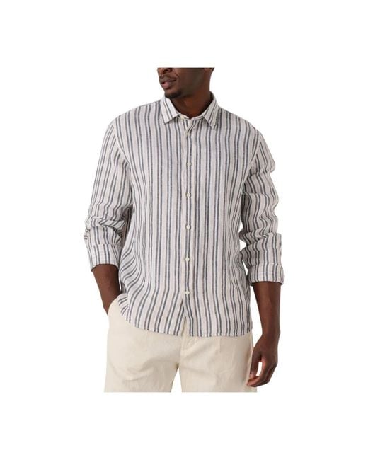 SELECTED Overhemden ,Blauw ,Katoen Casual Wit Overhemd in het Blue voor heren