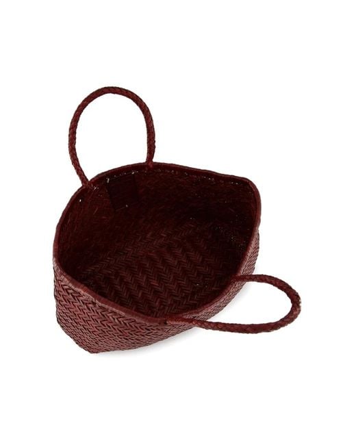 Dragon Diffusion Rode Leren Tote Tas in het Red