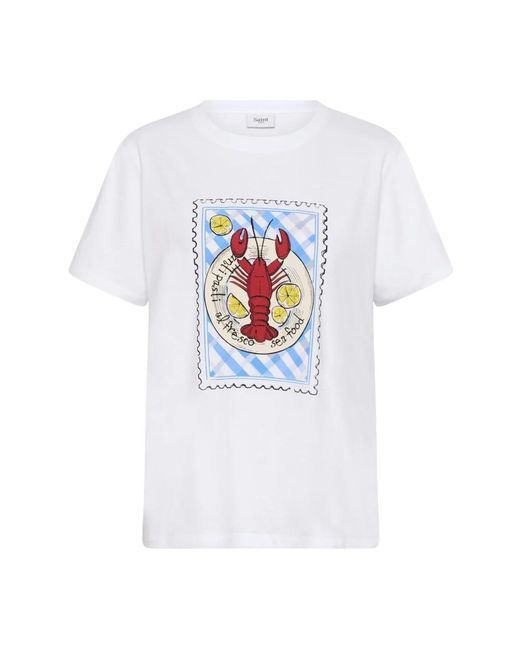 T-Shirts Saint Tropez de color White