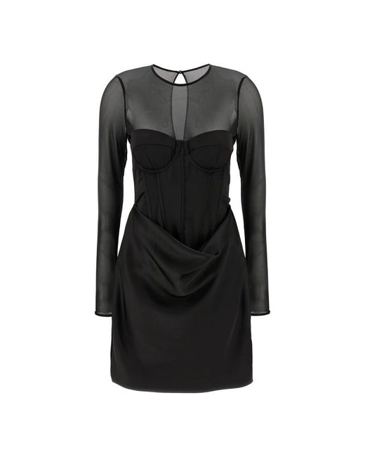 black rotate dress Rotate Women's Boucle Blazer Dress, Black, Polyester/Wool/Acrylic | Size: 32 main image 0