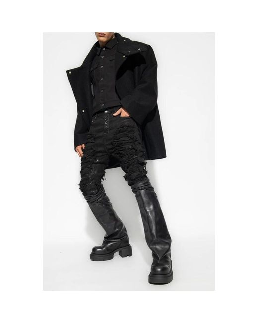 Rick Owens Luxor caban kurzmantel in Black für Herren