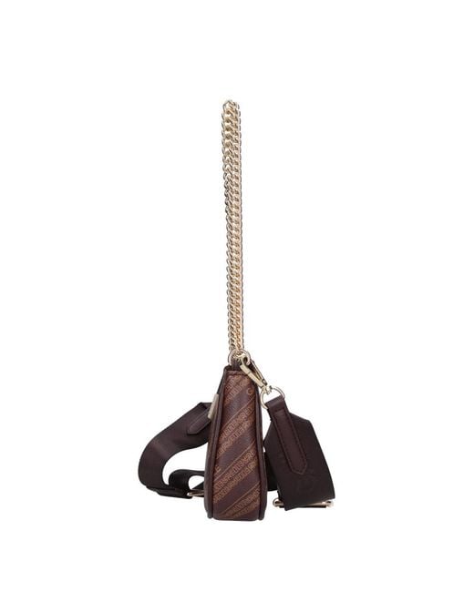 Gaelle Paris Brown Shoulder Bags