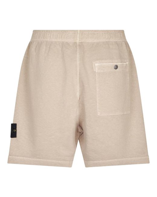 Stone Island Natural Casual Shorts for men