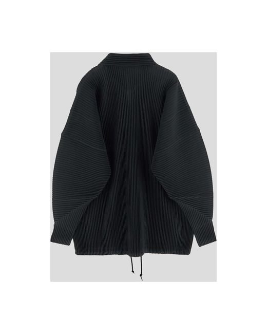Issey Miyake Gefaltete polyesterjacke in Blue für Herren
