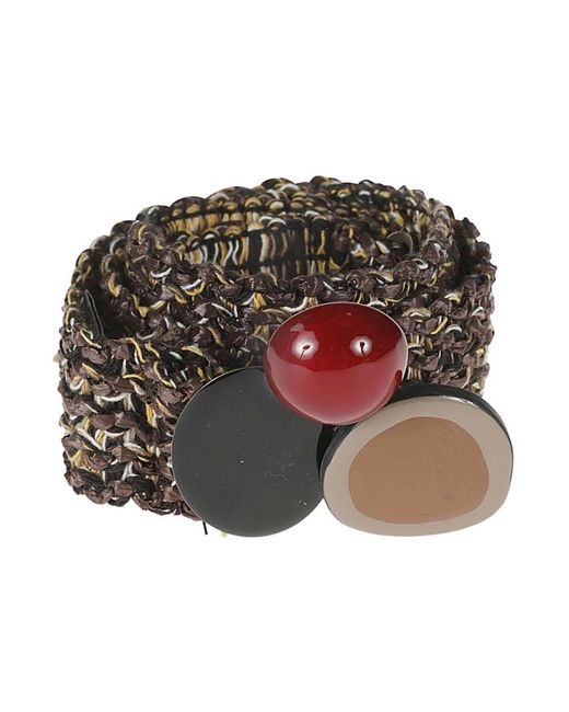 Exquisite J Brown Stunning Raffia Waist Belt