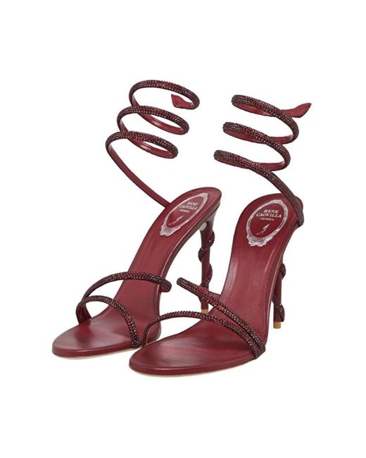 Rene Caovilla Pink High Heel Sandals