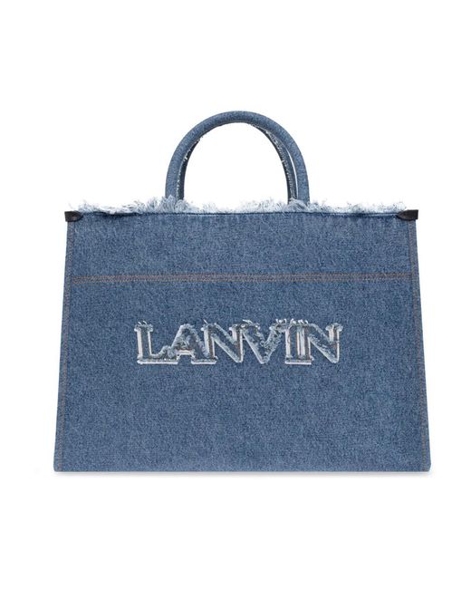 Lanvin Blue Tote Bags