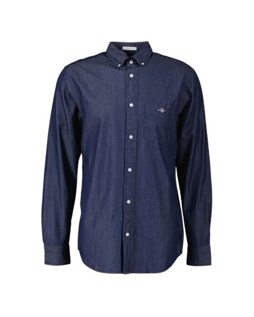 Gant Indigo button-down hemd in Blue für Herren