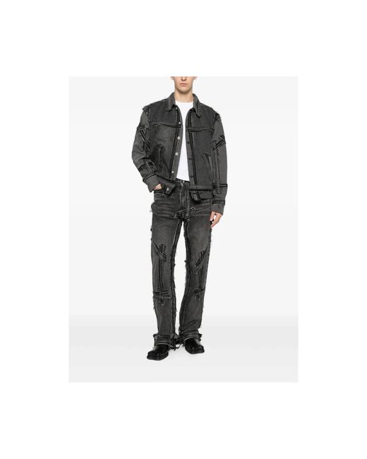 Who Decides War Black Straight Jeans for men