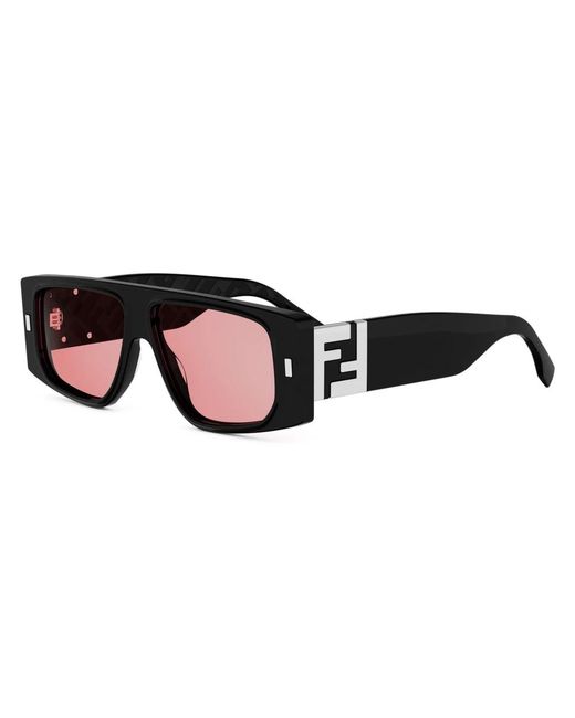 Fendi Ff Squared Zonnebril in het Black
