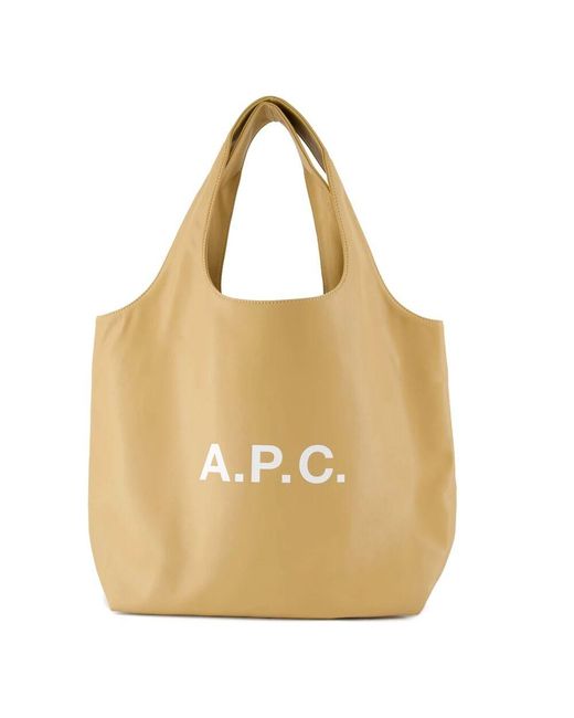 A.P.C. Metallic Logo print handtasche