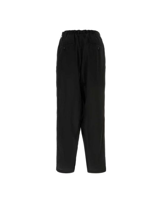 Yohji Yamamoto Black Cropped Trousers for men
