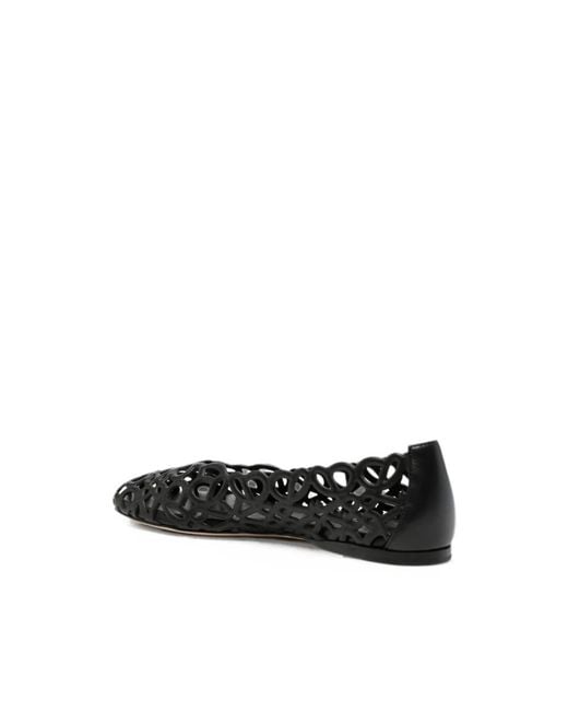 Loewe Black Ballerina Shoes