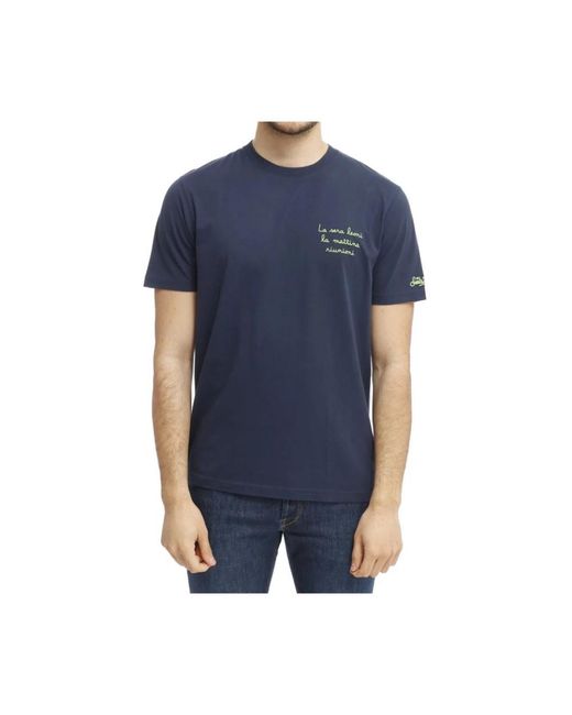 Mc2 Saint Barth Blue T-Shirts for men