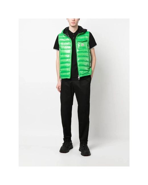 Moncler Black Polo Shirts for men