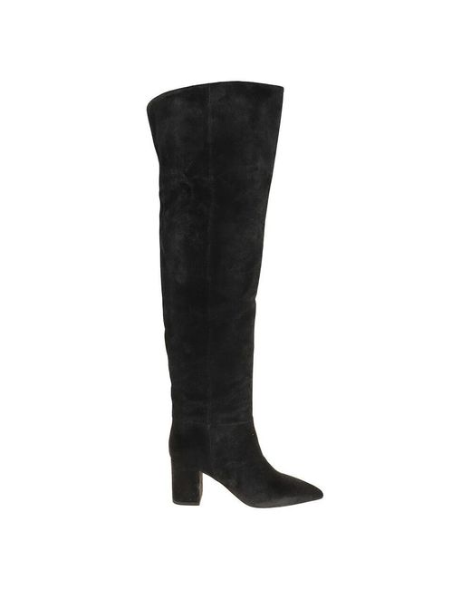 Paris Texas Black Overknee-stiefel in off