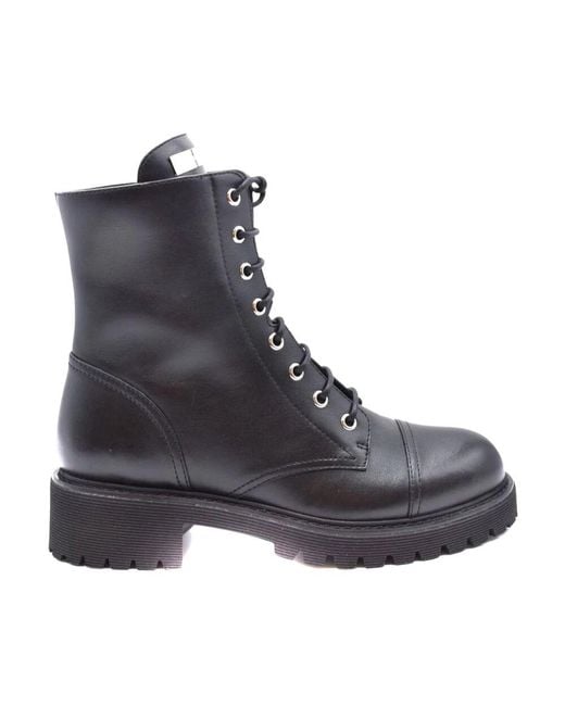 Giuseppe Zanotti Black Lace-Up Boots
