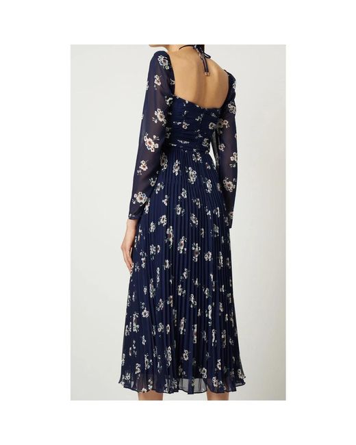 Midi Dresses Self-Portrait de color Blue