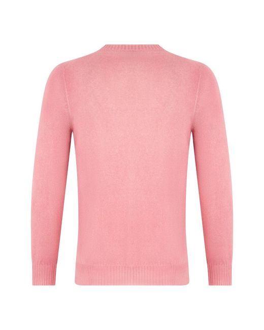 Fedeli Pink Cashmere Knitwear for men