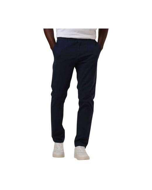 Scotch & Soda Dunkelblaue Stretch-Baumwoll-Chino in Blue für Herren