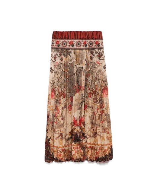 Pierre Louis Mascia Brown Midi Skirts