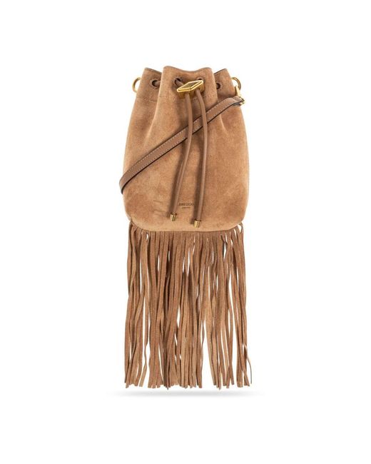 Jimmy Choo Brown Schultertasche Bon Bon