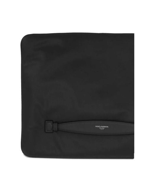 Dolce & Gabbana Graue Leder Tote Tasche in Black für Herren