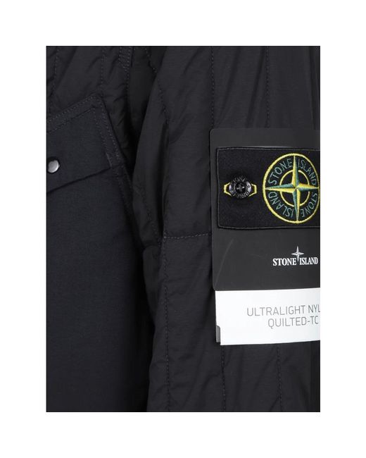 Stone Island Black Light Jackets for men