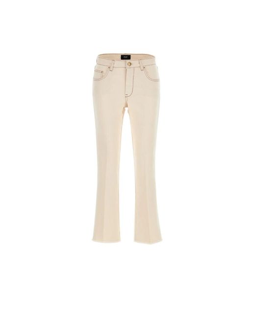 Fay Natural Straight Trousers