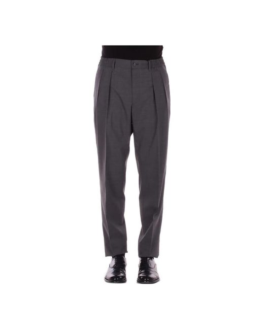 Tagliatore Gray Straight Trousers for men