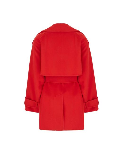 Sportmax Red Trench Coats