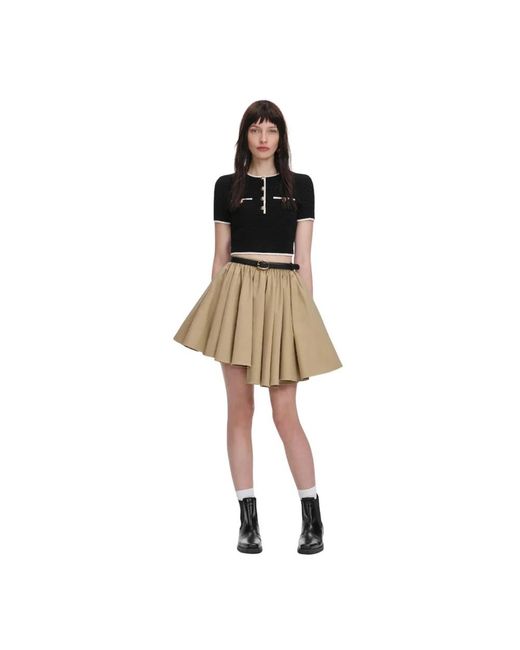 Self-Portrait Natural Short Skirts