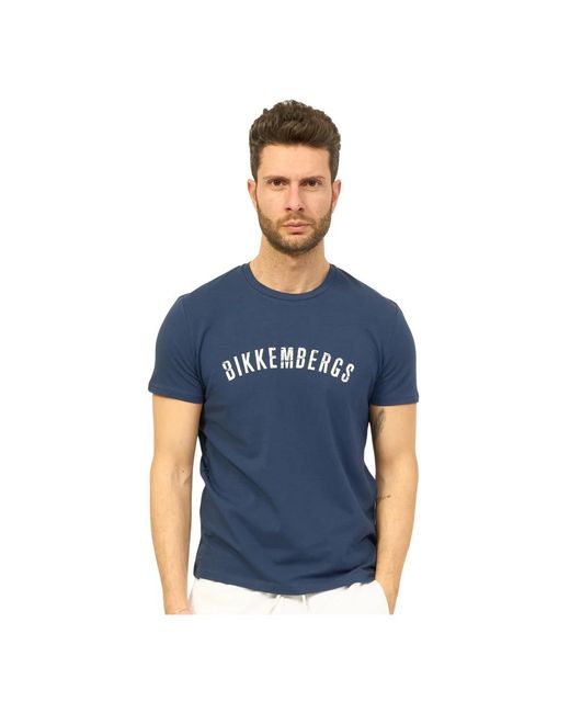 Bikkembergs Blue T-Shirts for men