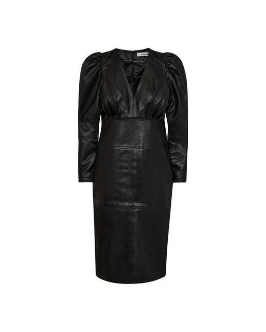 Midi Dresses co'couture de color Black