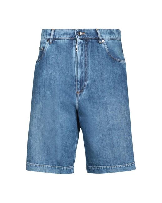Dolce & Gabbana Helle Denim Bermuda Shorts in Blue für Herren