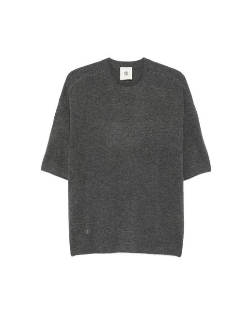 THE GARMENT Gray Grauer Rundhalsausschnitt Woll-Kaschmir Pullover