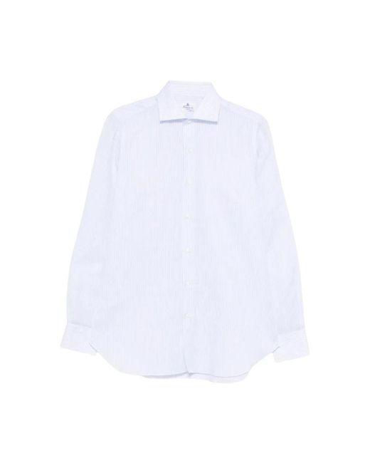 Finamore 1925 Edoardo Shirt in het White voor heren