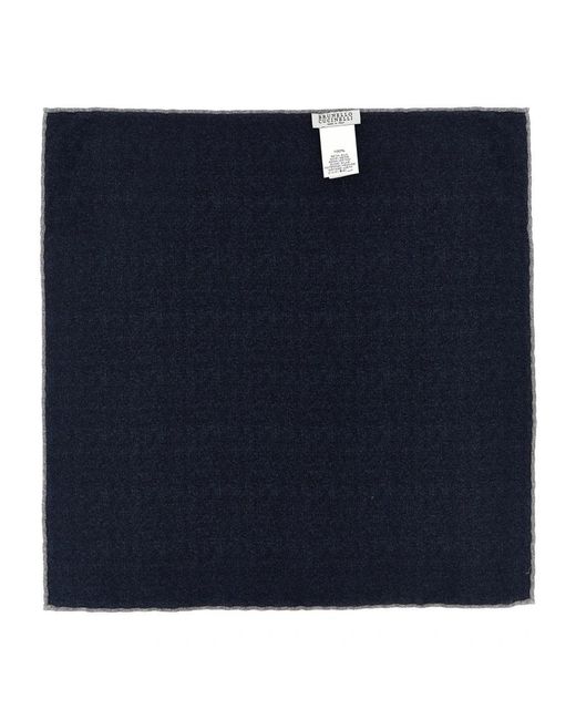 Brunello Cucinelli Blue Handkerchiefs for men