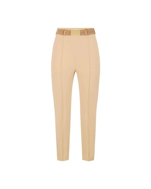 Elisabetta Franchi Natural Slim-Fit Trousers