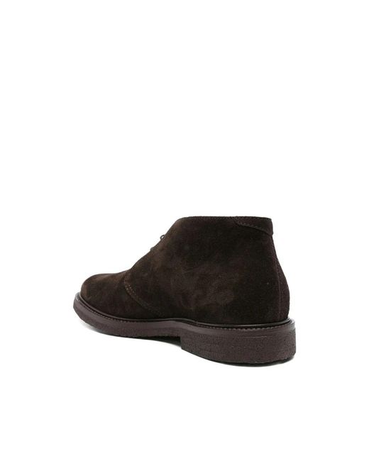 Henderson Black Lace-Up Boots for men