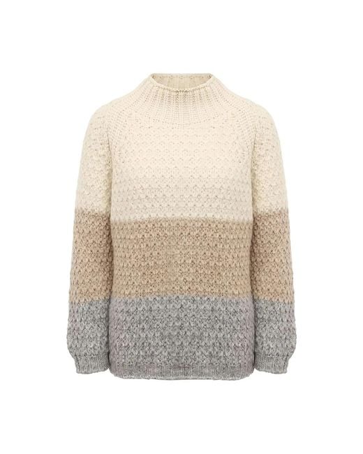 Eleventy White Turtlenecks