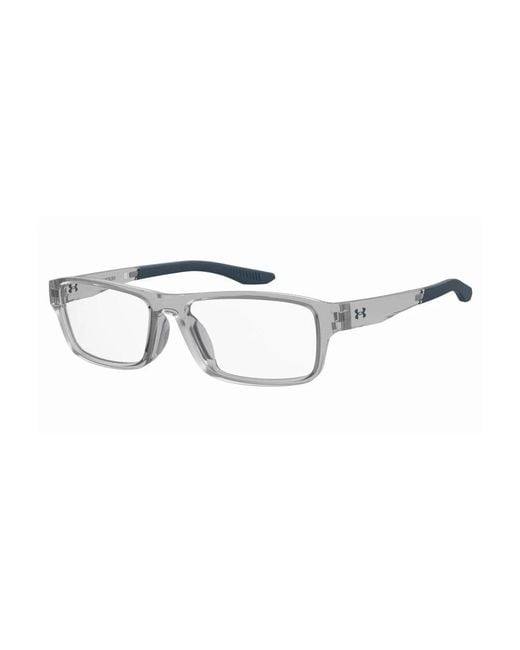 Under Armour Stijlvolle Grijze Harsen Frames Bril in het Metallic voor heren