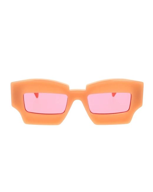 Kuboraum Unieke Masker Zonnebril X6 Stijl in het Pink