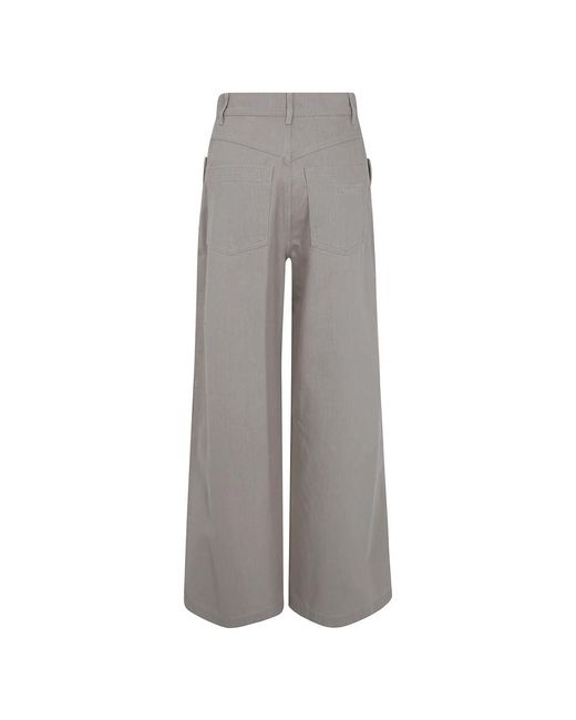 Max Mara Gray Wide Trousers
