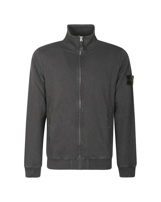 Stone Island Gray Zip-Throughs for men