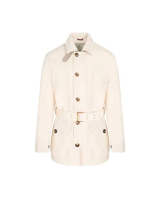 Brunello Cucinelli Natural Leather Jackets for men