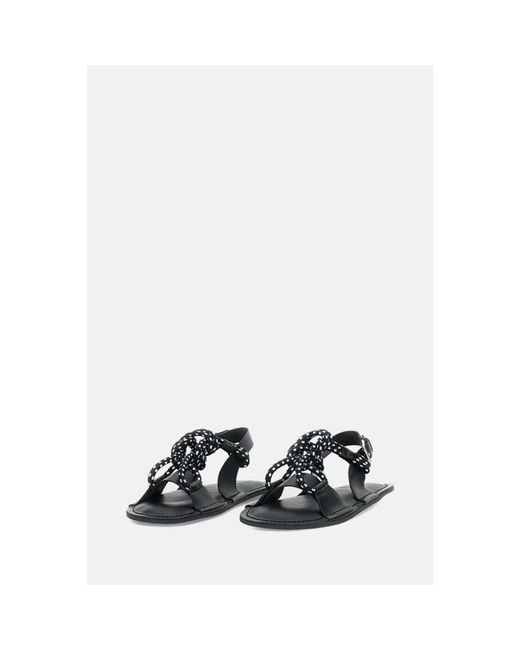 Plan C Blue Flat Sandals