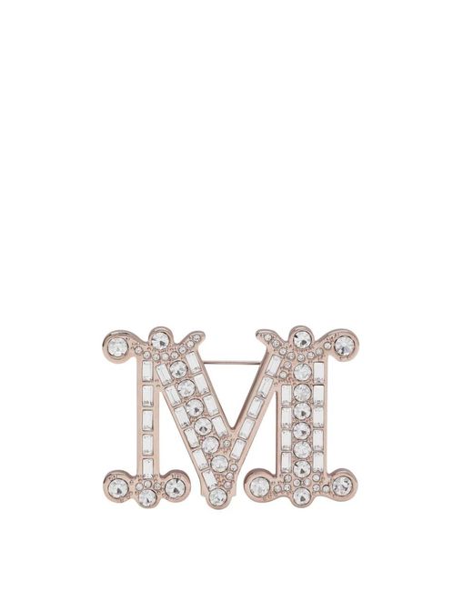 Max Mara White Bath2 Brosche